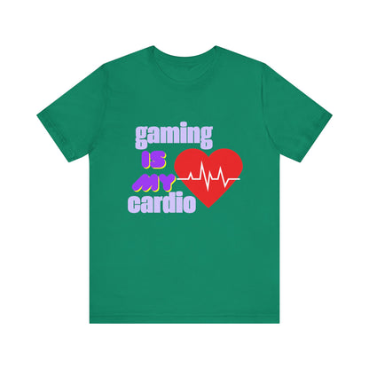 Gaming Is My Cardio Tee, Unisex T-Shirt, Gamer Shirt, Casual Wear, Perfect Gift for Gamers, Fun Graphic Tee