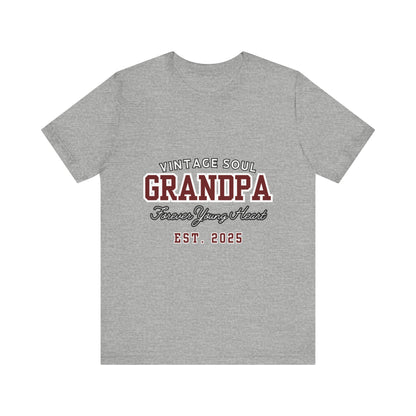 Vintage Soul Grandpa Tee | Perfect Gift for New Grandpas, Father's Day Present, Casual Wear, Family Gatherings, Comfortable Style