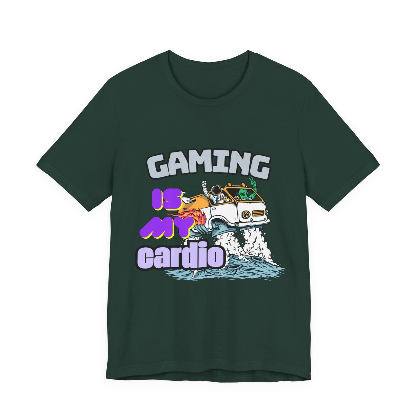 Gaming Is My Cardio Tee, Unisex Graphic T-Shirt for Gamers, Funny Gift for Birthdays, Casual Wear, Unique Gamer Apparel