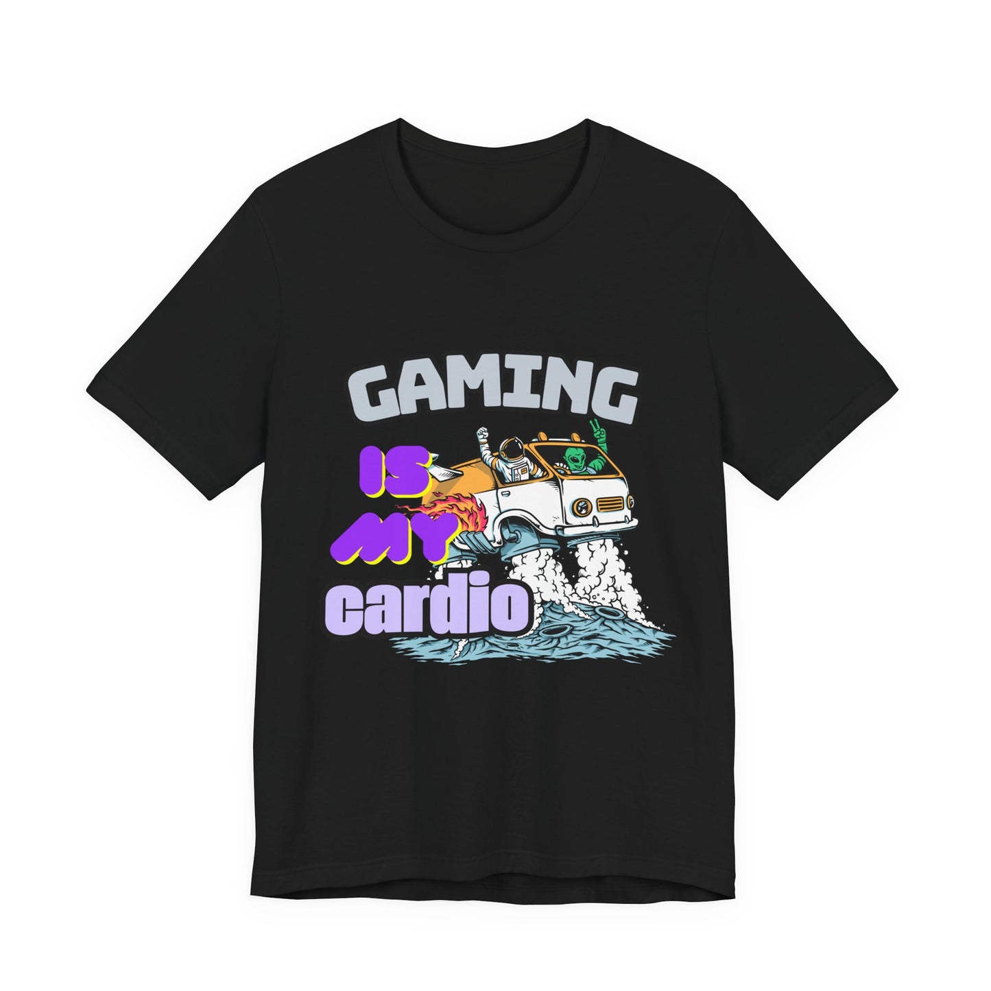 Gaming Is My Cardio Tee, Unisex Graphic T-Shirt for Gamers, Funny Gift for Birthdays, Casual Wear, Unique Gamer Apparel