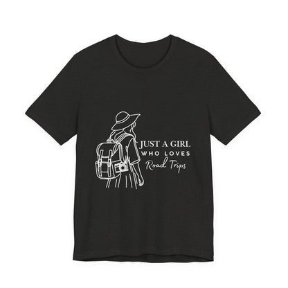 Adventure-Ready Tee for Girls | 'Just a Girl Who Loves Road Trips' | Travel Shirt, Vacation Outfit, Gift for Travelers, Summer [...]