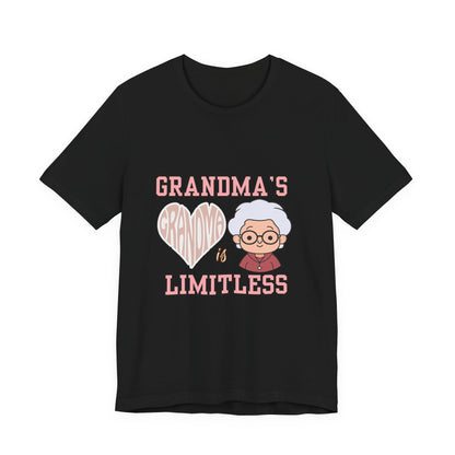 Grandma's Limitless Love Unisex Tee, Cute Grandmother Gift, Family Reunion Shirt, Mother's Day Tee, Comfortable Everyday Wear, [...]