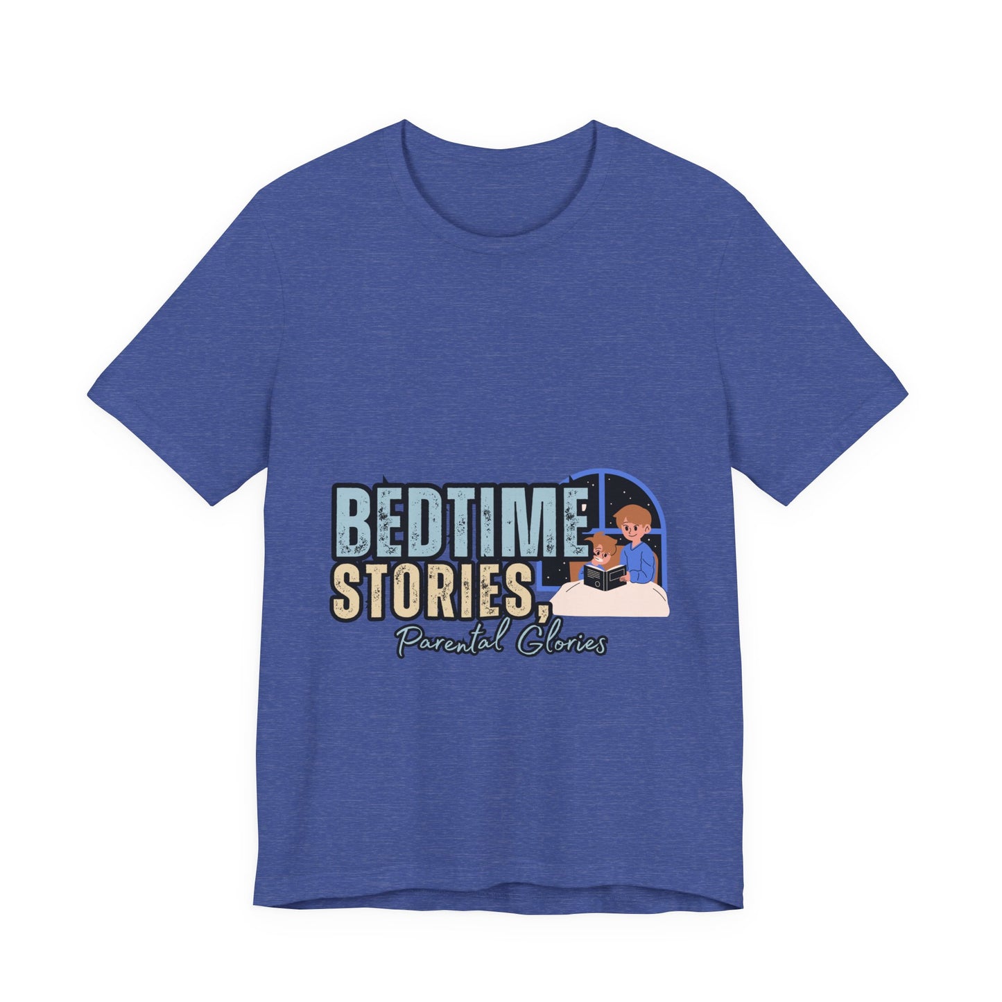 Bedtime Stories Unisex Tee, Cozy Sleep Shirt, Gift for Parents, Family Storytime T-shirt, Book Lovers Apparel