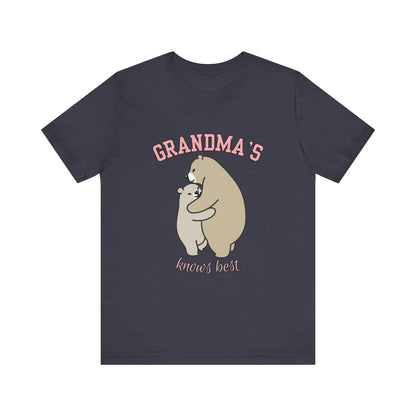 Grandma's Bears Unisex Short Sleeve Tee, Cute T-Shirt for Grandma, Gift for Grandparents, Birthday Gift, Family Matching Outfits