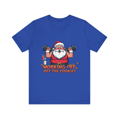 Unisex Tee Santa Funny Cookies Design T-Shirt