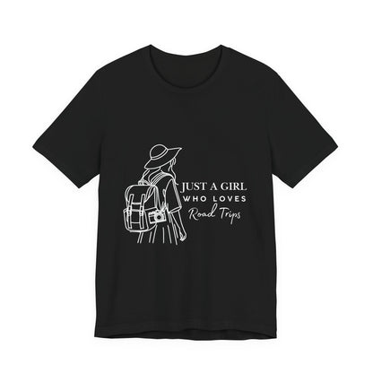 Adventure-Ready Tee for Girls | 'Just a Girl Who Loves Road Trips' | Travel Shirt, Vacation Outfit, Gift for Travelers, Summer [...]