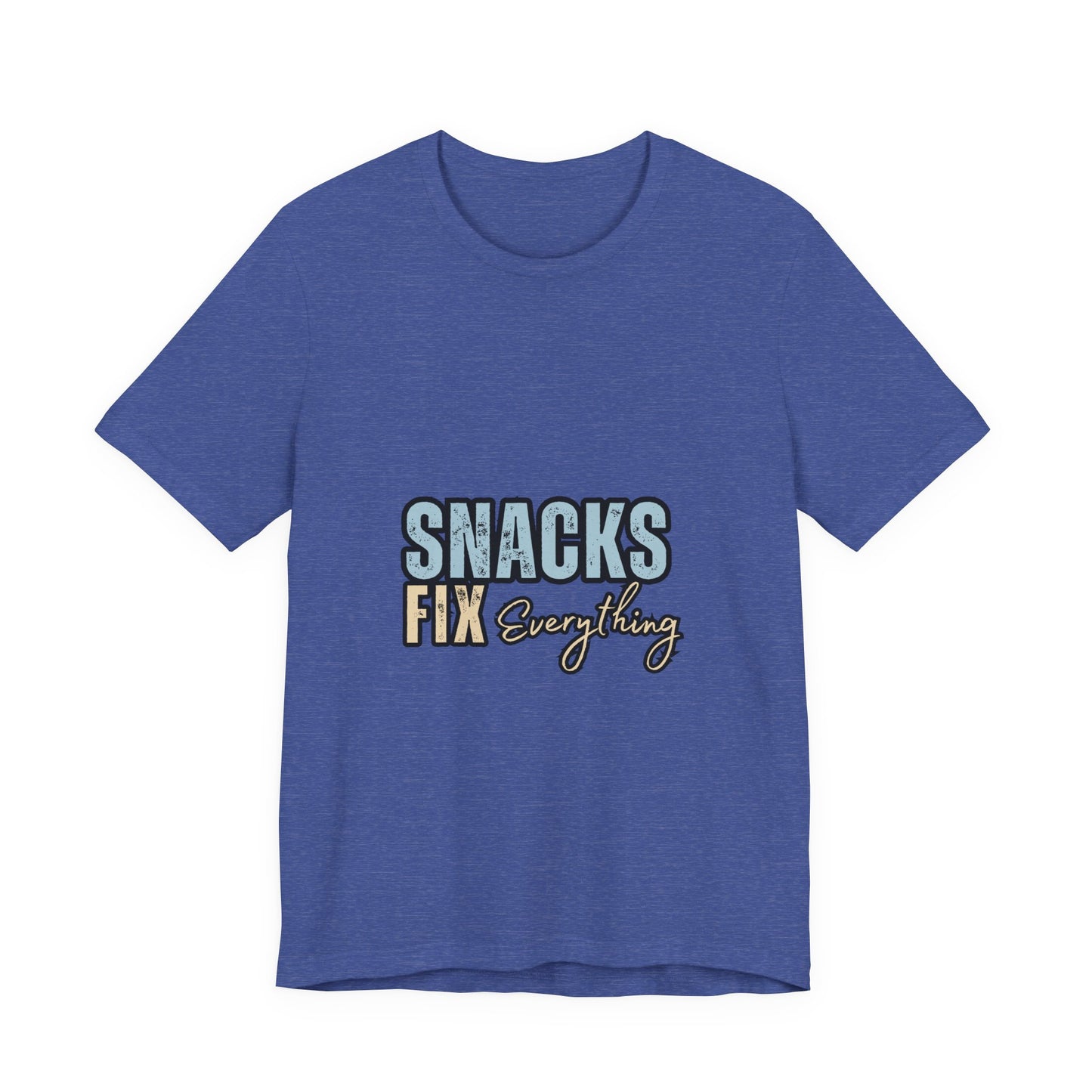 Funny Snack-Themed Unisex Tee, Ideal Gift for Food Lovers, Perfect for Casual Wear, Parties, or Movie Nights