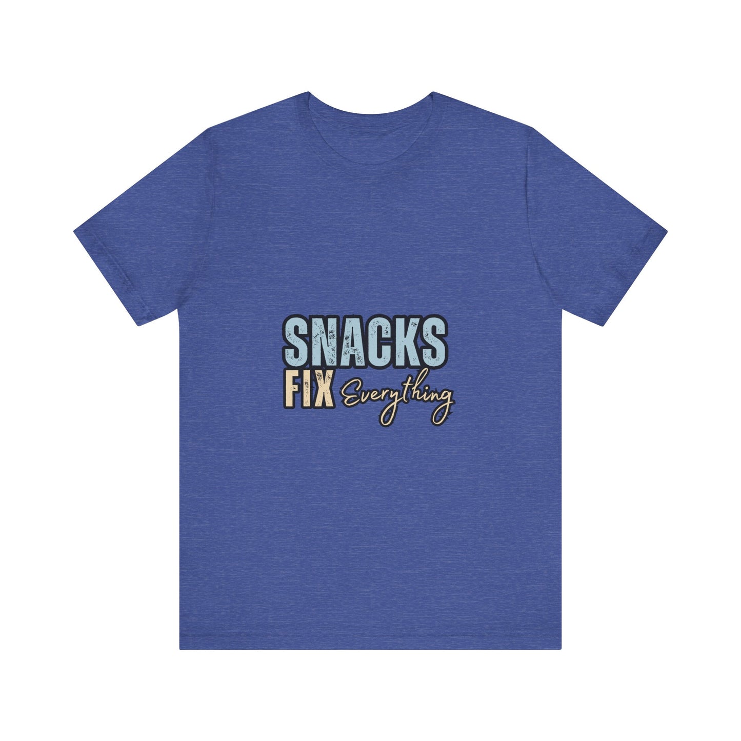 Funny Snack-Themed Unisex Tee, Ideal Gift for Food Lovers, Perfect for Casual Wear, Parties, or Movie Nights