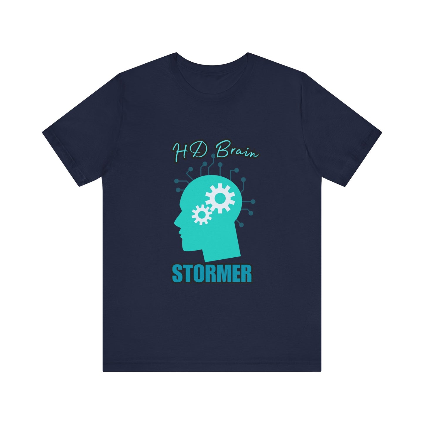 HD Brain Stormer Tee, Funny Unisex T-Shirt, Gift for Tech Lovers, Unique Geeky Apparel, Casual Brainstorming Shirt