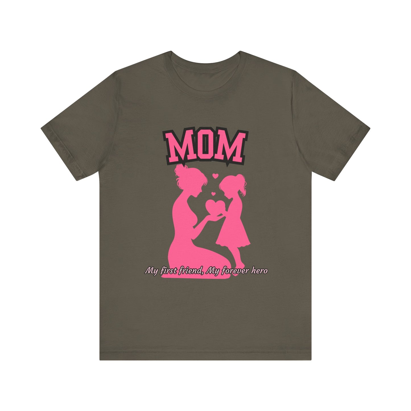 Mom and Daughter Love Tee | Unisex Jersey T-shirt for Mother's Day, Birthday Gift, Family Outing, Casual Wear, Heartwarming Gift