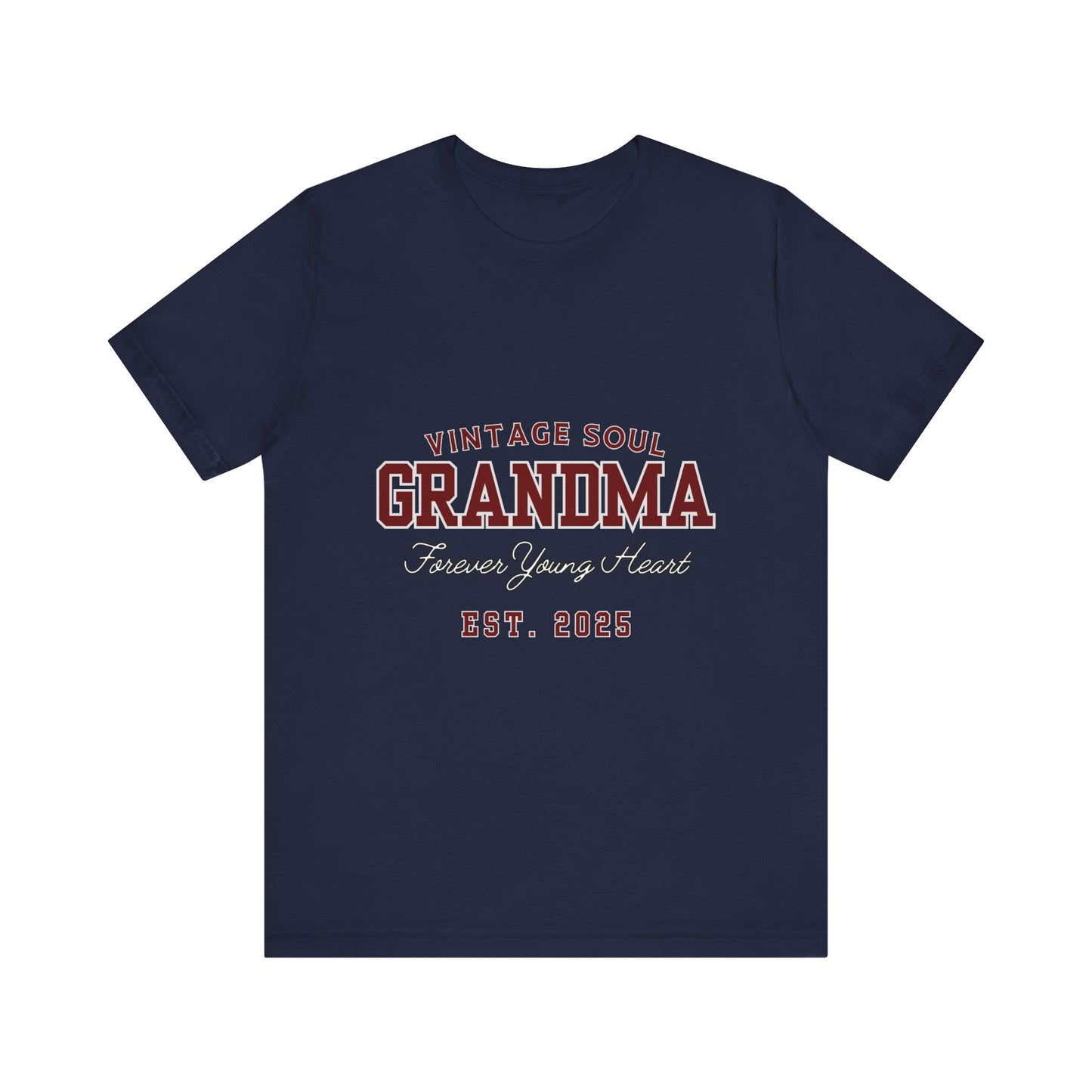 Vintage Soul Grandma Tee - Forever Young Heart, Birthday Gift, Family Reunion, Mothers Day Gift, Cute Grandma Shirt