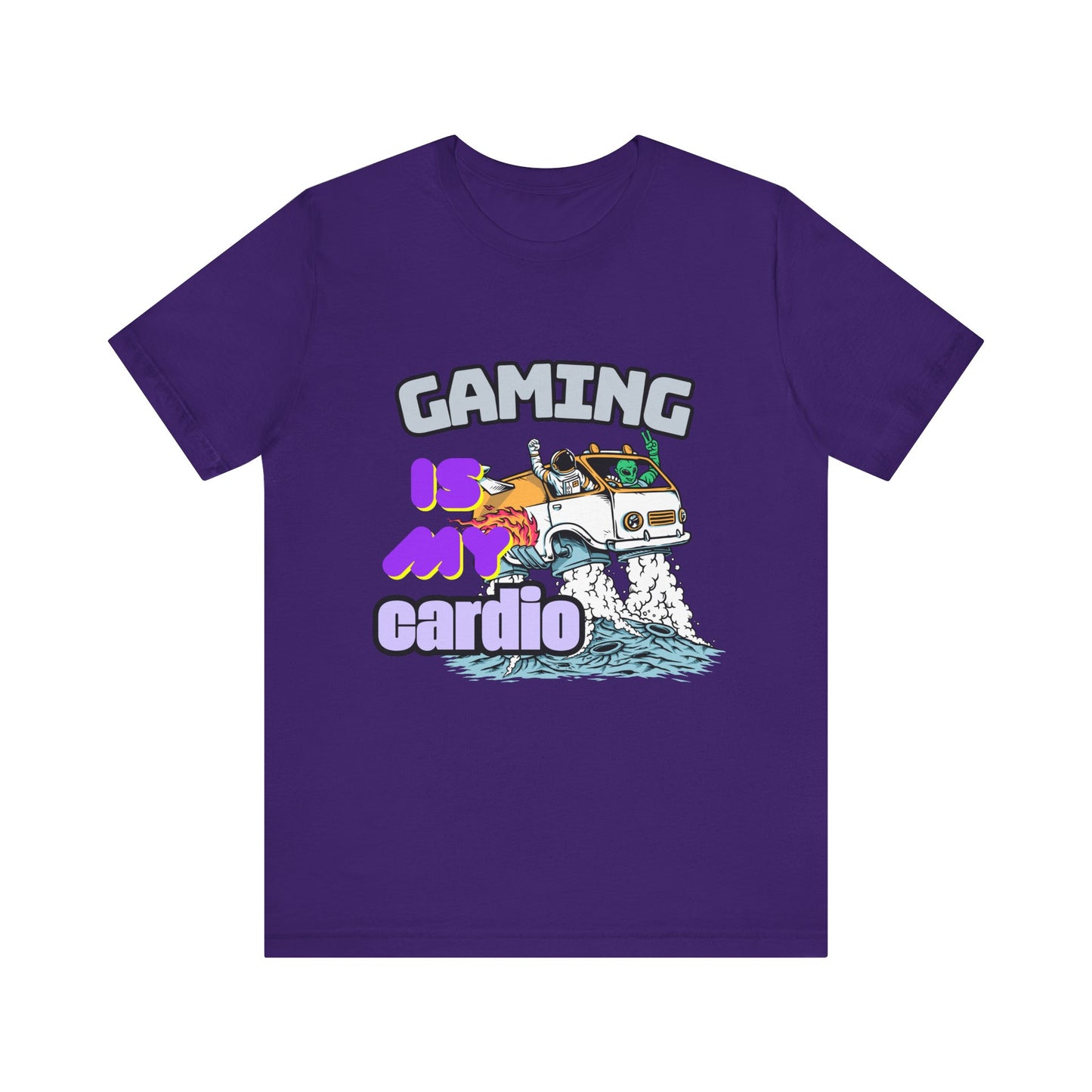 Gaming Is My Cardio Tee, Unisex Graphic T-Shirt for Gamers, Funny Gift for Birthdays, Casual Wear, Unique Gamer Apparel