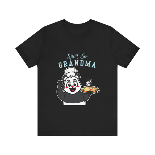 Cute Grandma Cooking Tee, Fun Family Gift, Unisex T-Shirt, Cute Chef Panda Design, Birthday, Mother's Day, Casual Wear