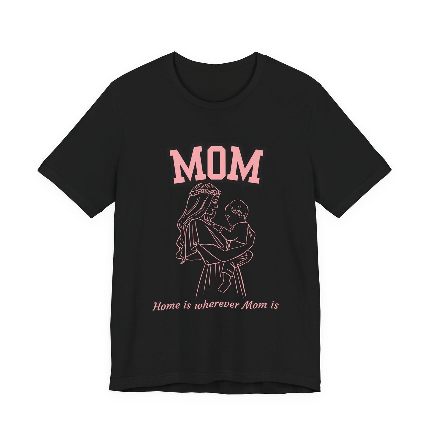 Mom Love Unisex Jersey Tee, Cute Gift for Mom, Mother’s Day Shirt, Casual Family Tee, Soft Cotton Top
