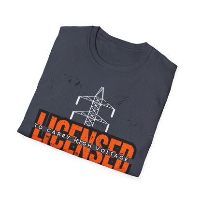 Licensed Electrician Vintage Style Unisex T-Shirt, Casual Wear, Graphic Tee for Everyday Use, Gift for Friends, Trendy Apparel