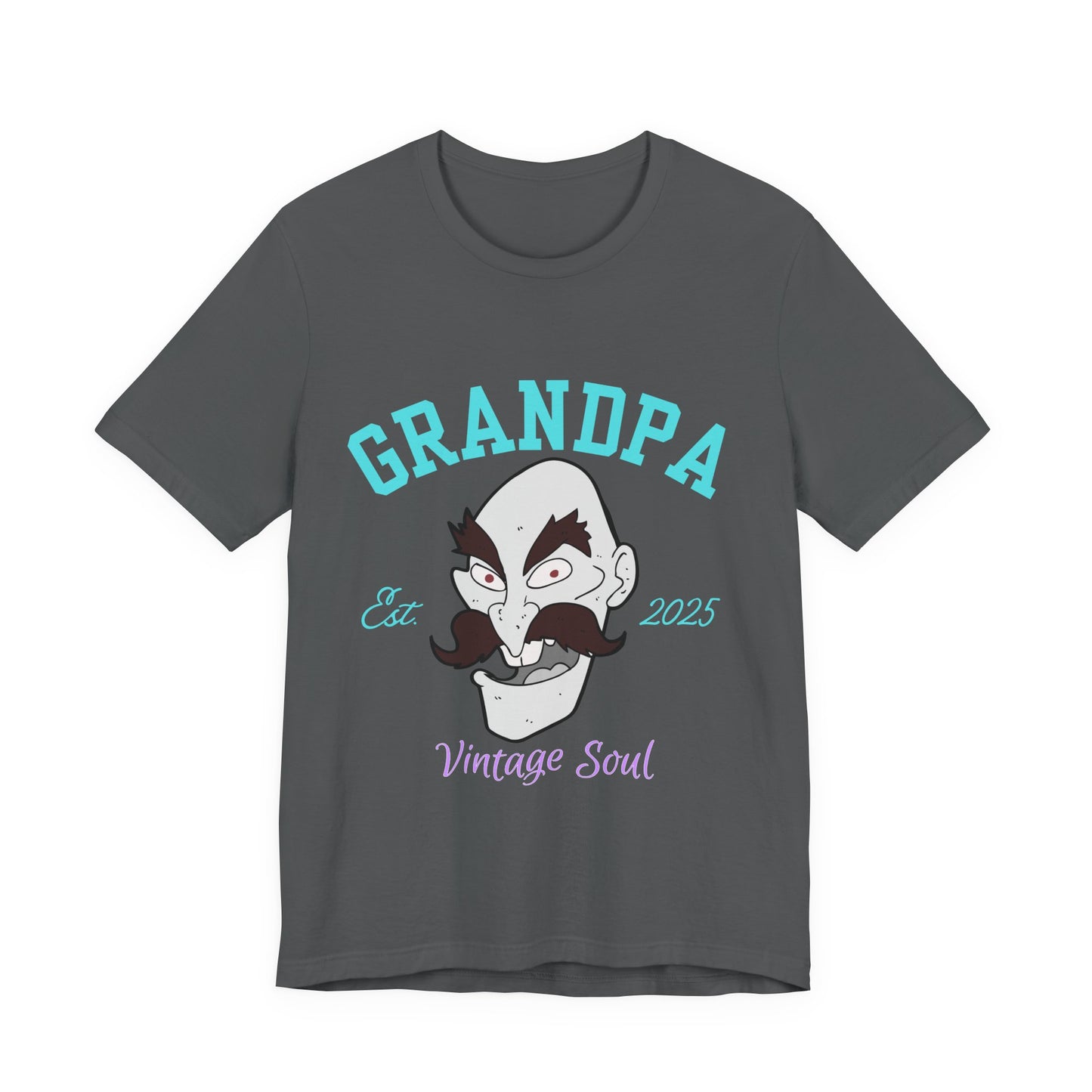 Grandpa Est 2025 Vintage Soul Tee, Funny Grandpa Gift, Unisex T-Shirt, Father's Day, Vintage Style, Gift for Grandpa