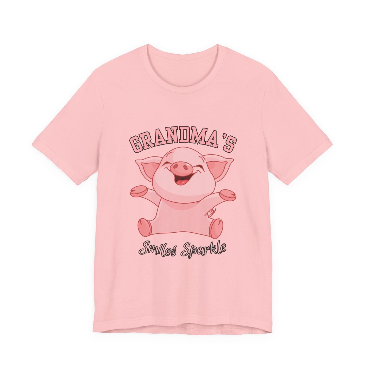 Grandma's Smiles Short Sleeve Tee, Cute Gift for Grandma, Family Gathering Shirt, Birthday Gift, Casual Wear, Fun Tee