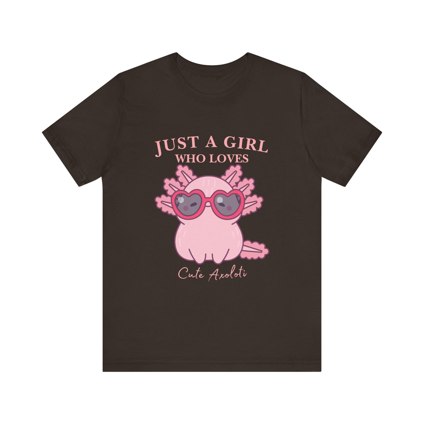 Cute Axolotl Tee for Girls, Just a Girl Who Loves, Unisex Jersey T-Shirt, Animal Lover Gift, Casual Summer Shirt, Adorable Graphic [...]