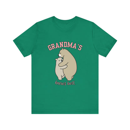 Grandma's Bears Unisex Short Sleeve Tee, Cute T-Shirt for Grandma, Gift for Grandparents, Birthday Gift, Family Matching Outfits