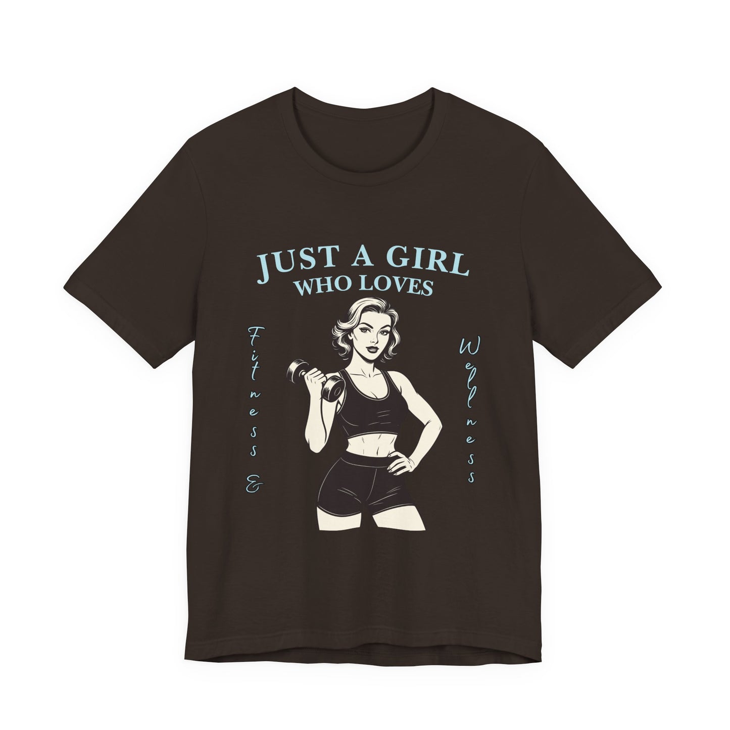 Fitness Lover's Unisex Tee - Perfect for Gym Buffs, Workout, Fitness Enthusiasts, Gift for Her, Casual Wear, Just A Girl Who Loves Fitness