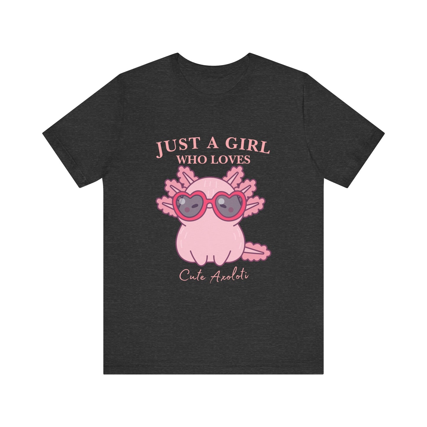 Cute Axolotl Tee for Girls, Just a Girl Who Loves, Unisex Jersey T-Shirt, Animal Lover Gift, Casual Summer Shirt, Adorable Graphic [...]