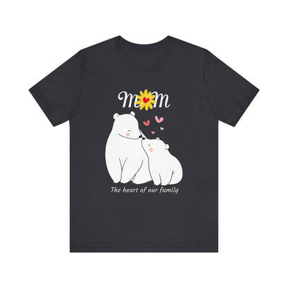 Mom Love Short Sleeve Tee, Cute Mom Shirt, Gift for Mom, Family Tee, Mother's Day Shirt, Mother's Day Gift