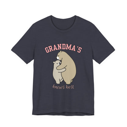 Grandma's Bears Unisex Short Sleeve Tee, Cute T-Shirt for Grandma, Gift for Grandparents, Birthday Gift, Family Matching Outfits