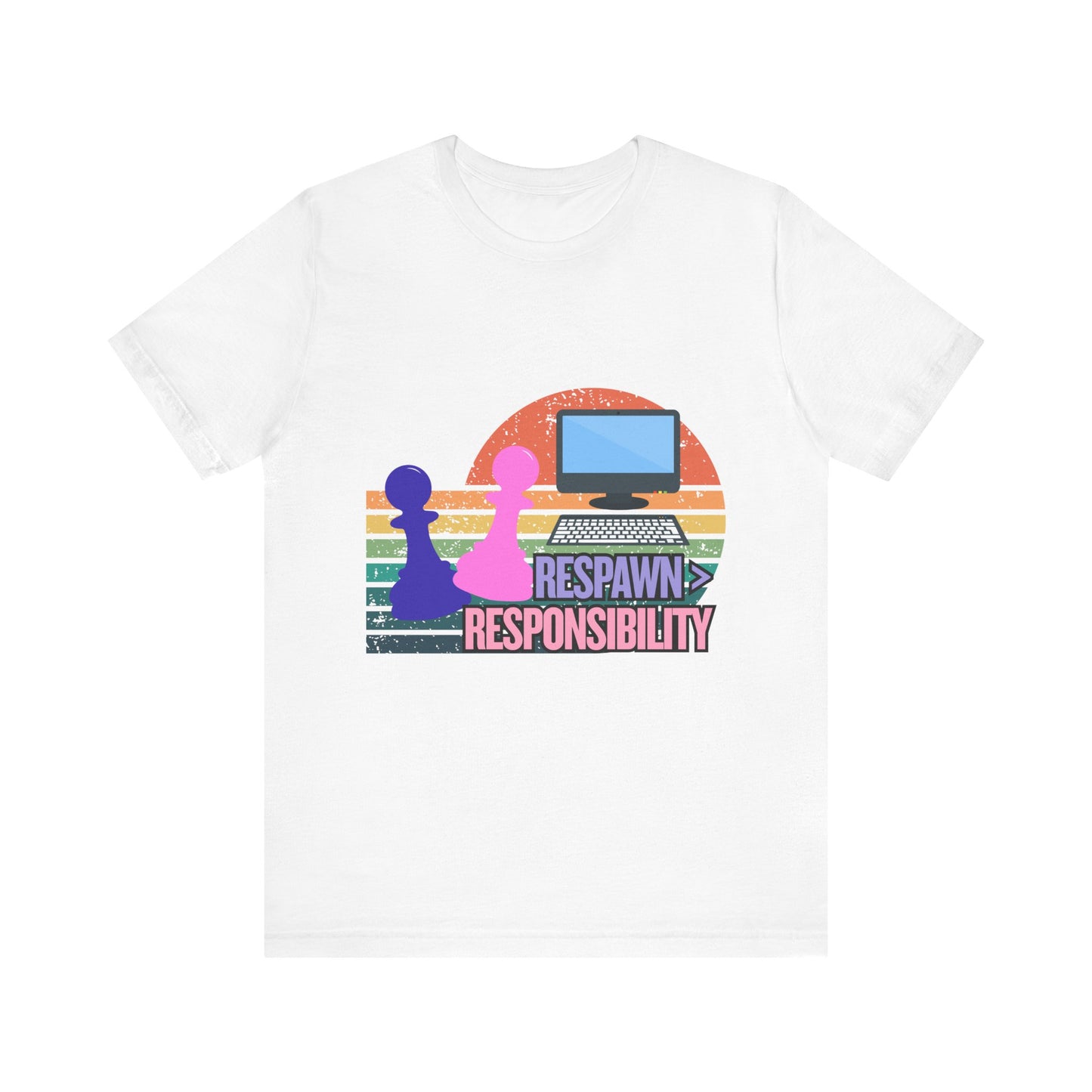 Retro Gaming Tee - Respawn Responsibility T-Shirt for Gamers, Unisex Short Sleeve Jersey, Fun Gift for Birthdays, Holidays, Casual [...]