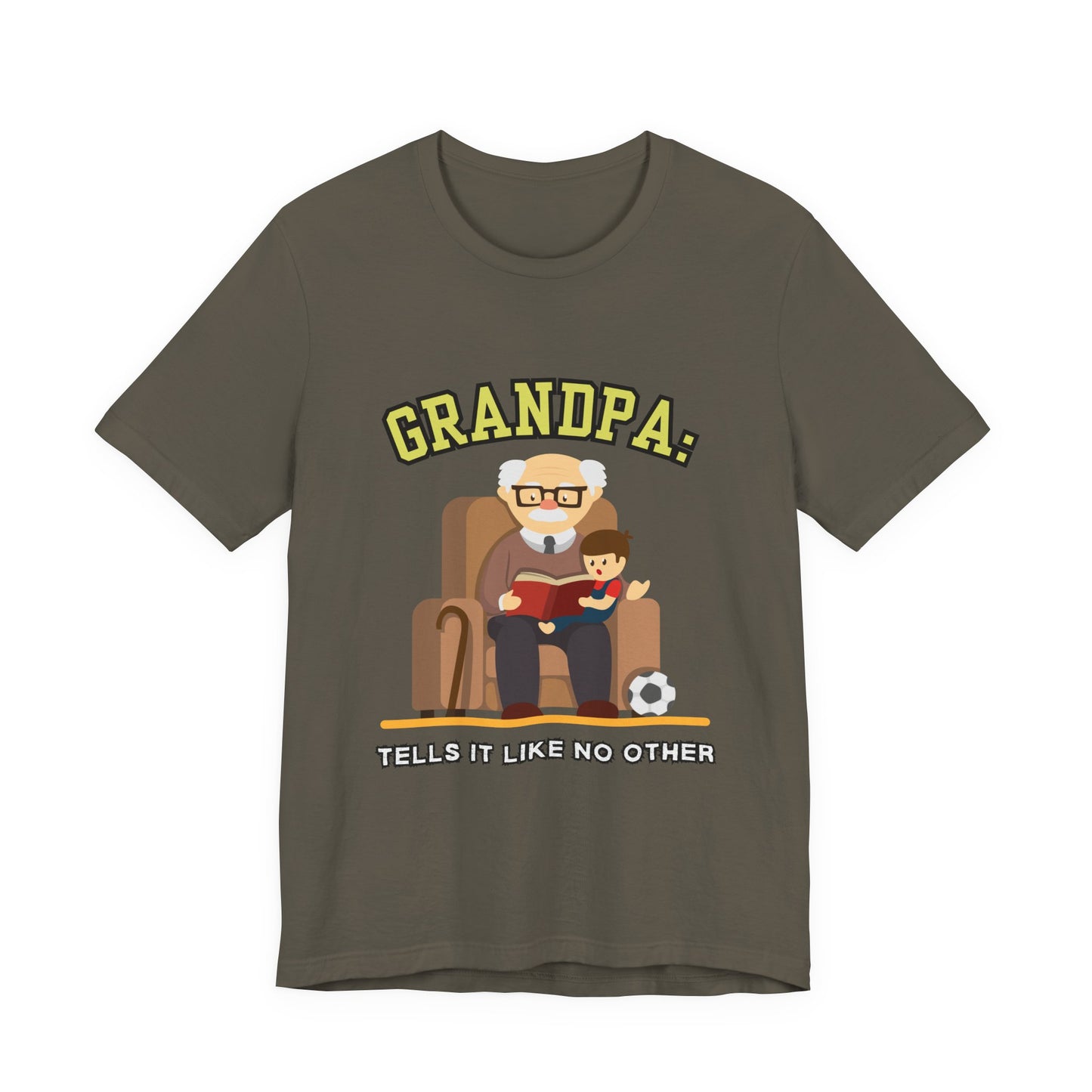 Grandpa Tells It Like No Other Tee | Funny Unisex Short Sleeve, Gift for Grandpa, Family Reunion Wear, Casual Everyday Shirt, Father's [...]