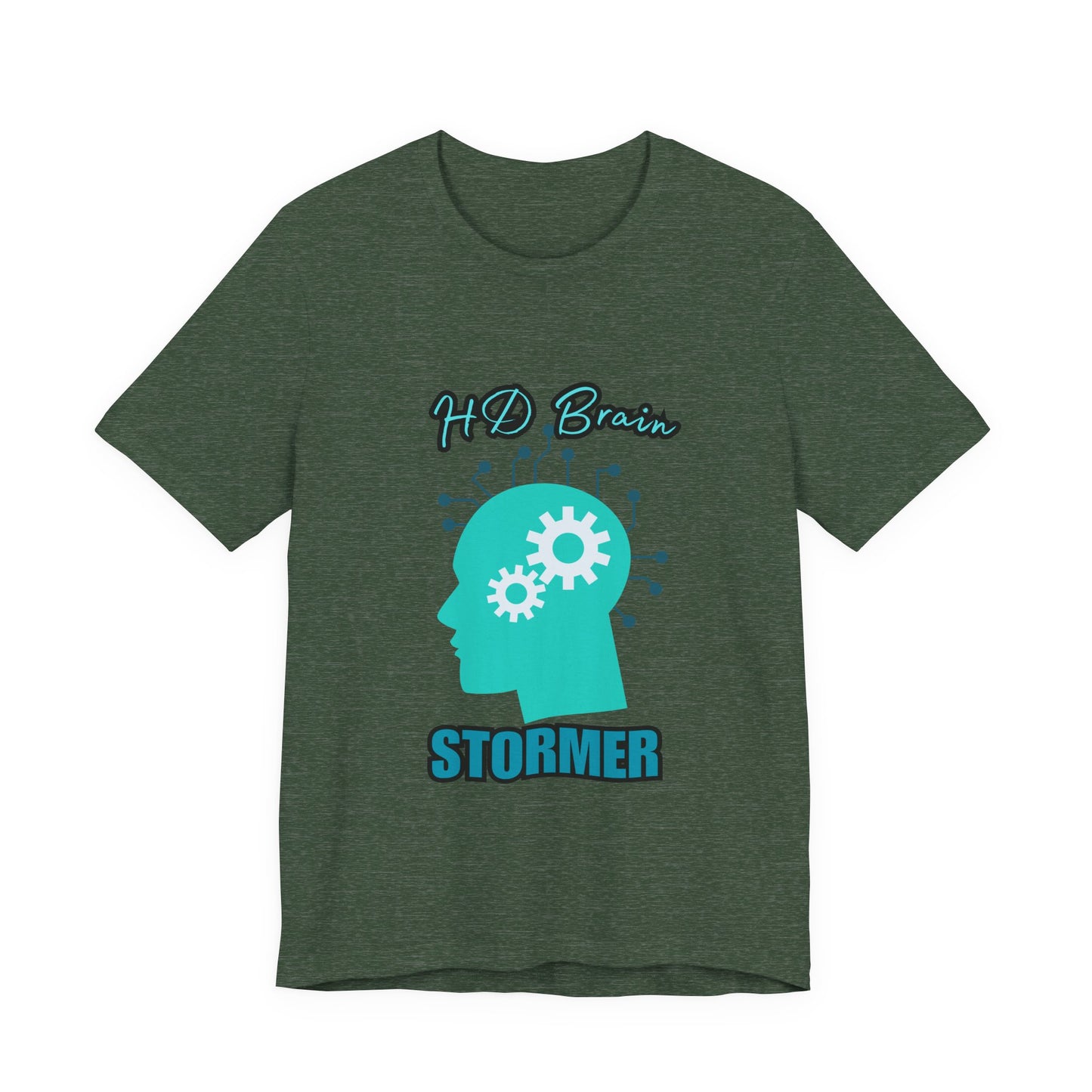 HD Brain Stormer Tee, Funny Unisex T-Shirt, Gift for Tech Lovers, Unique Geeky Apparel, Casual Brainstorming Shirt
