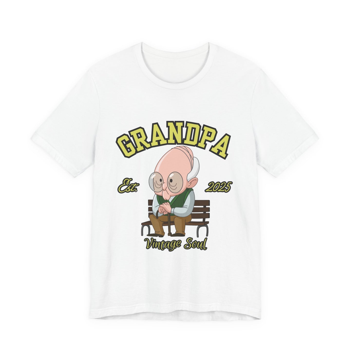 Vintage Grandpa Tee, Unisex Short Sleeve T-Shirt, Gift for Grandpa, Father's Day Outfit, Family Reunion Apparel, Nostalgic T-Shirt