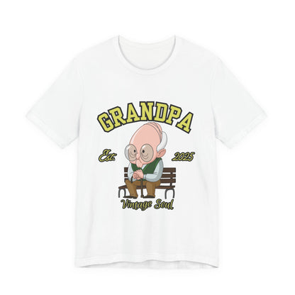 Vintage Grandpa Tee, Unisex Short Sleeve T-Shirt, Gift for Grandpa, Father's Day Outfit, Family Reunion Apparel, Nostalgic T-Shirt