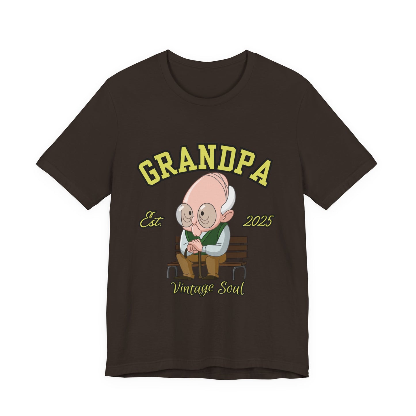 Vintage Grandpa Tee, Unisex Short Sleeve T-Shirt, Gift for Grandpa, Father's Day Outfit, Family Reunion Apparel, Nostalgic T-Shirt