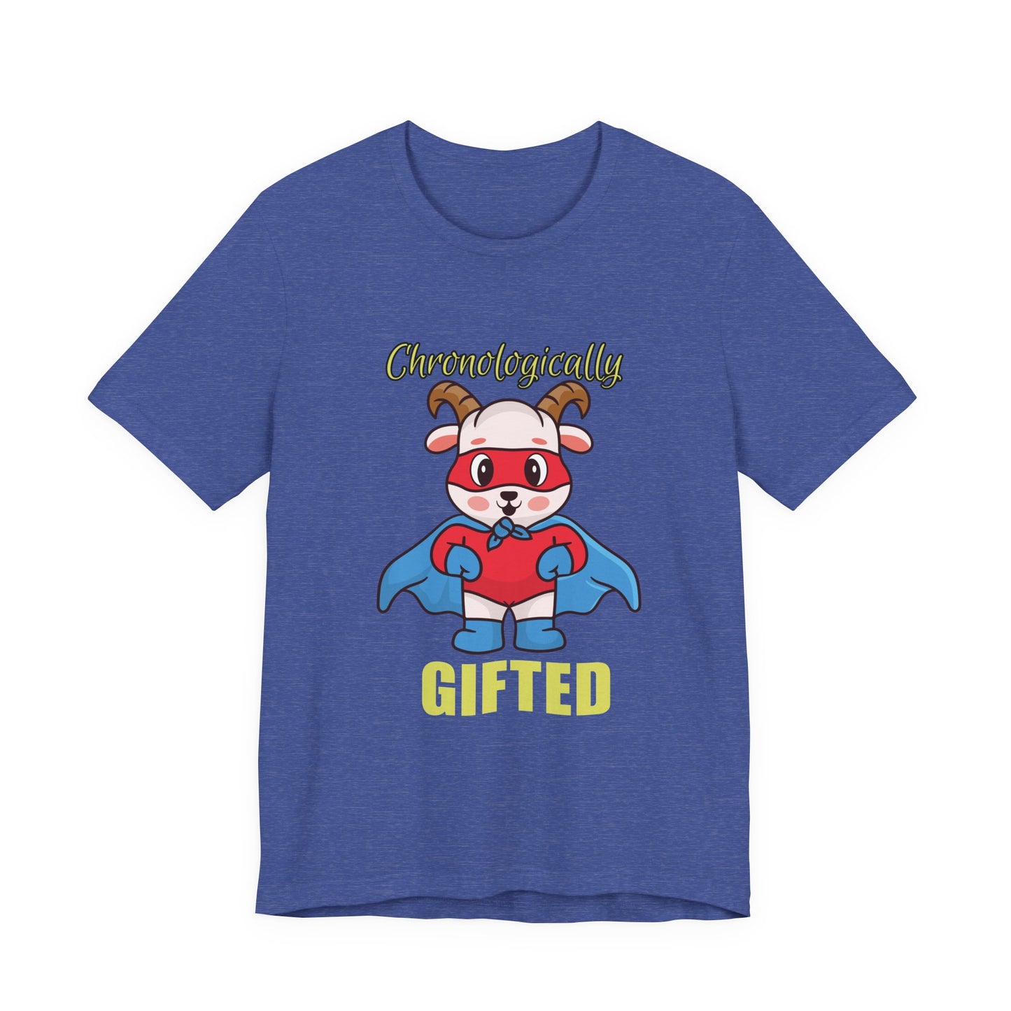 Chronologically Gifted Superhero Tee, Fun T-Shirt for Kids, Birthday Gift, Unisex Short Sleeve, Comfortable Casual Wear, Cute Pet [...]