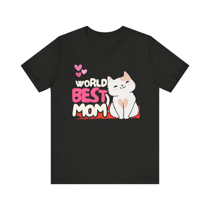 World's Best Mom Kitty Cat Tee, Unisex T-Shirt for Cat Lovers, Mother's Day Gift, Casual Wear, Kids and Moms Matching Shirts, Cute Pet Lover [...]