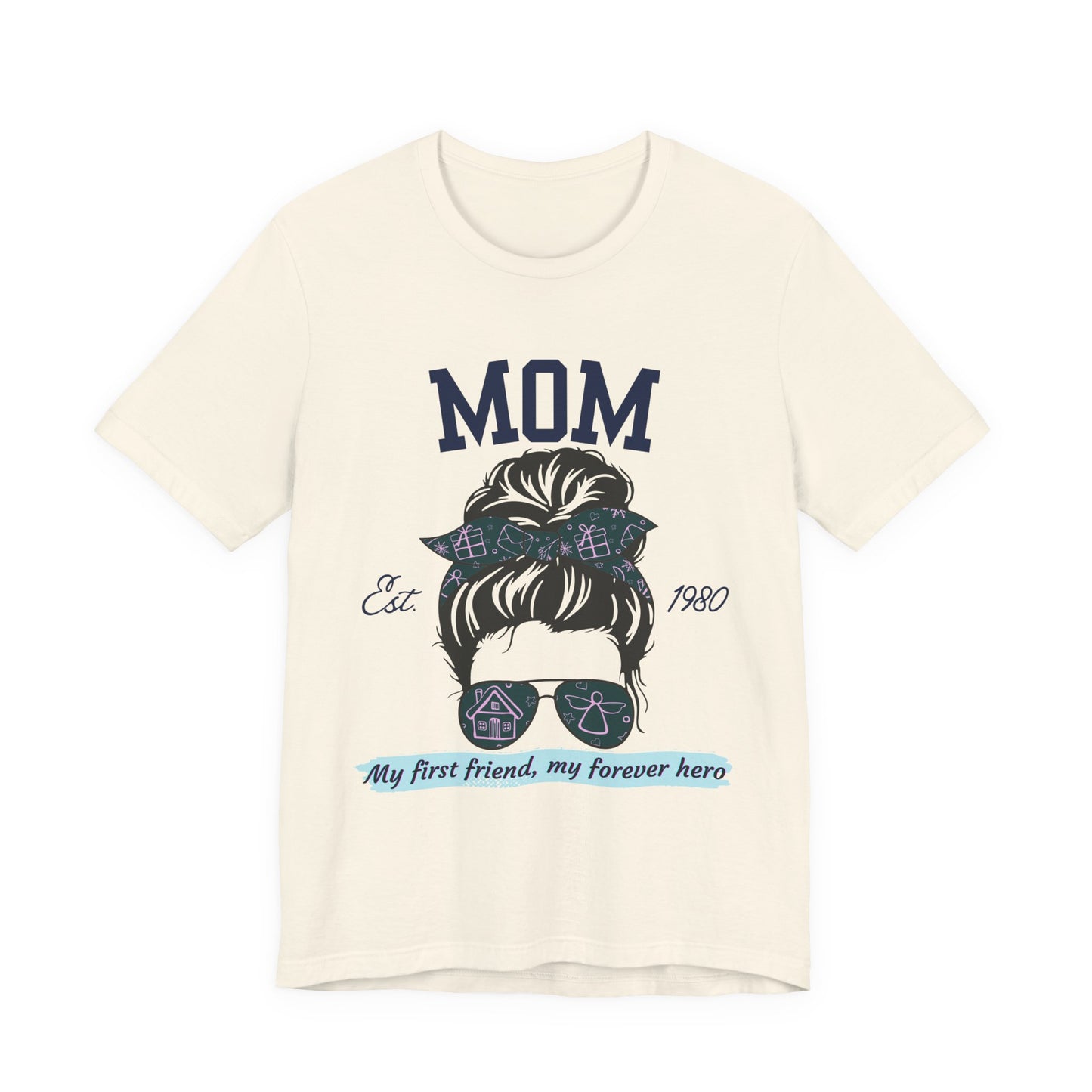 Mom Life Unisex Tee - Est. 1980, Gift for New Moms, Birthday Gift, Casual Wear, Mother's Day Shirt, Trendy Graphic T-Shirt