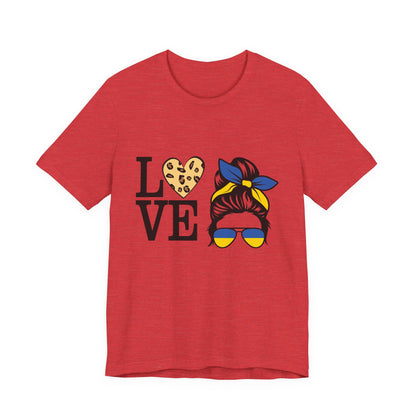 Stylish Love Graphic Tee, Casual Shirt, Gift for Her, Summer Fashion, Trendy Outfit, Valentine's Day, Birthday Gift