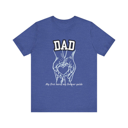 Heartfelt Dad's Love Tee, Gift for Dad, Unisex Tee with Heart Design, Birthday Gift, Casual Wear