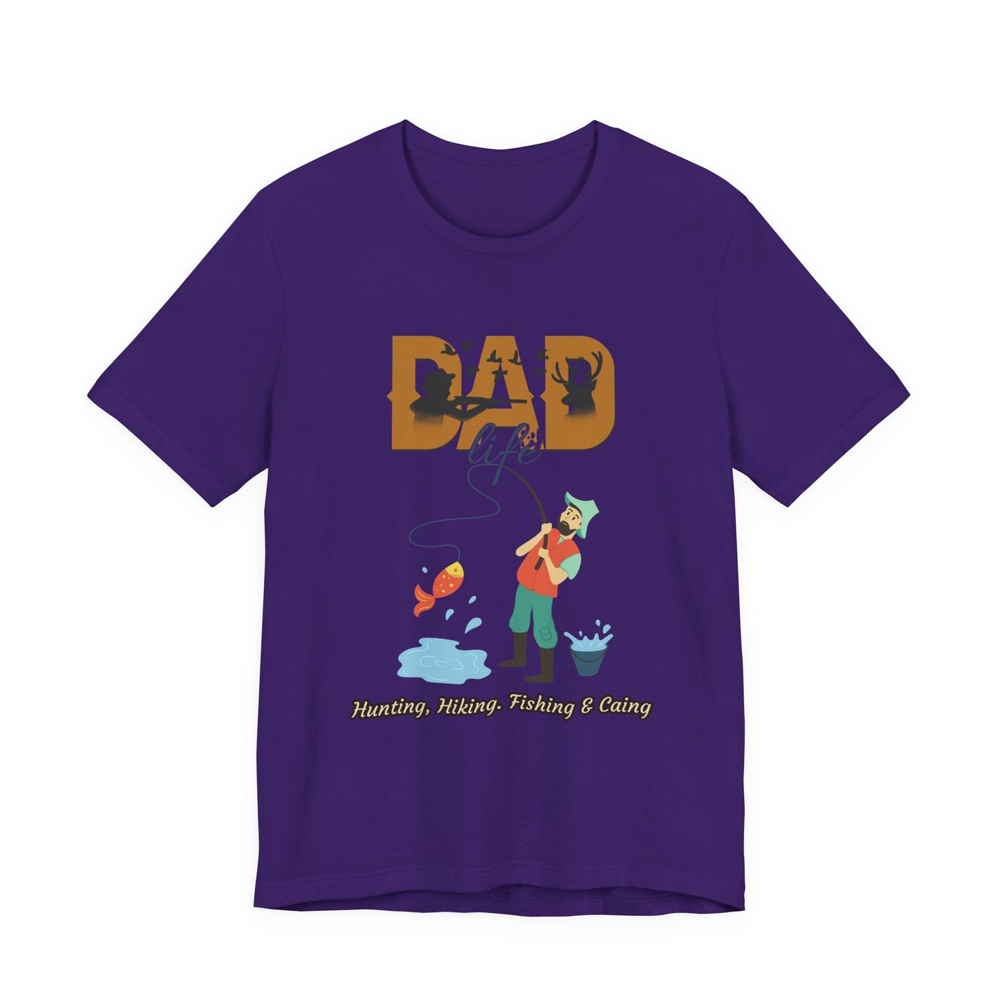 Dad Life Fishing Tee, Perfect for Fathers Day, Outdoor Adventures, Casual Wear, Gift for Dads, Fishing Enthusiasts