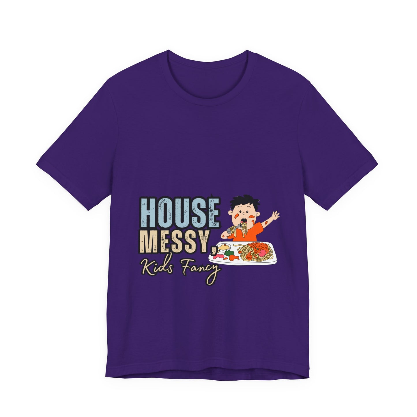 Messy House Kids Funny Tee, Unisex Short Sleeve Shirt, Family Humor Gift, Parenting Humor T-Shirt, Kids Mess T-Shirt