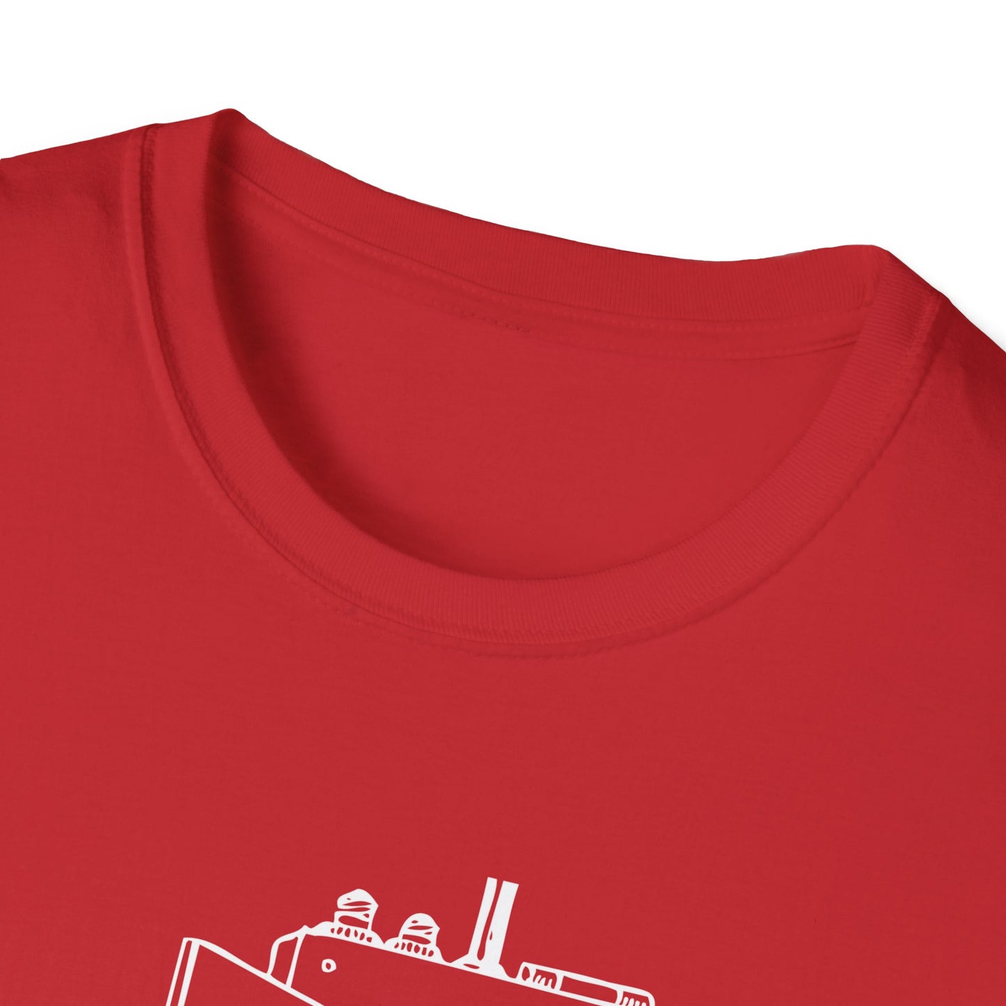 Coffee First Circuits Panel Second Unisex Softstyle T-Shirt | Electrician Shirt | Electrician T-Shirt | Electrician Gift