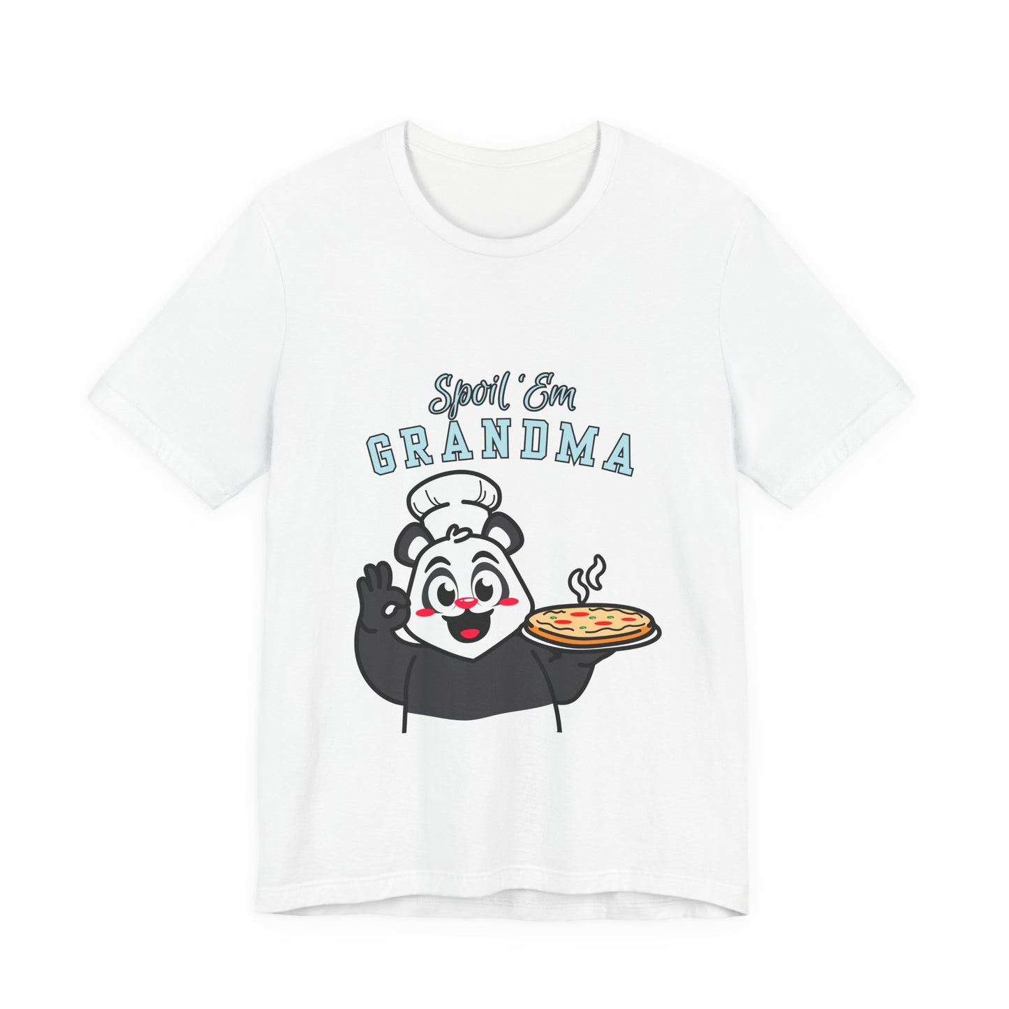 Cute Grandma Cooking Tee, Fun Family Gift, Unisex T-Shirt, Cute Chef Panda Design, Birthday, Mother's Day, Casual Wear