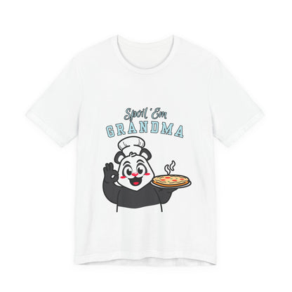 Cute Grandma Cooking Tee, Fun Family Gift, Unisex T-Shirt, Cute Chef Panda Design, Birthday, Mother's Day, Casual Wear