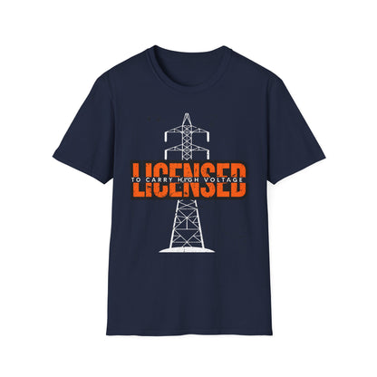 Licensed Electrician Vintage Style Unisex T-Shirt, Casual Wear, Graphic Tee for Everyday Use, Gift for Friends, Trendy Apparel