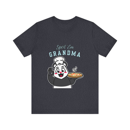 Cute Grandma Cooking Tee, Fun Family Gift, Unisex T-Shirt, Cute Chef Panda Design, Birthday, Mother's Day, Casual Wear