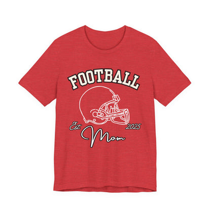 Football Mom Unisex Tee, Sports Fan Shirt, Gift for Moms, Casual Wear, Football Season Apparel, Family Game Day Top