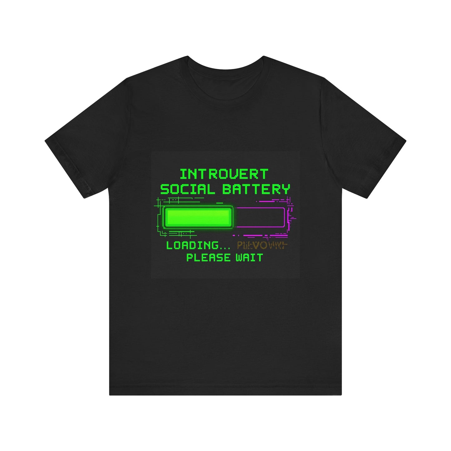 Introvert Social Battery Tee, Unisex T-Shirt, Geeky Graphic Tee, Fun Casual Wear, Introvert Gift, Comfortable Everyday Shirt