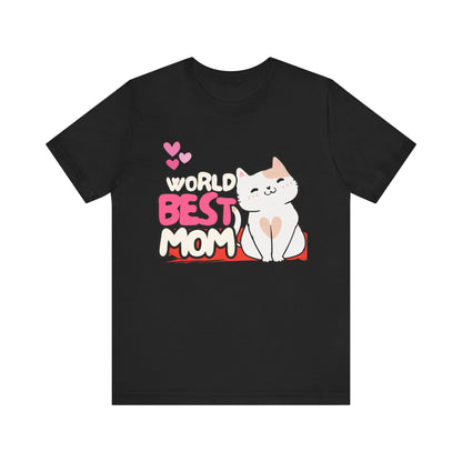 World's Best Mom Kitty Cat Tee, Unisex T-Shirt for Cat Lovers, Mother's Day Gift, Casual Wear, Kids and Moms Matching Shirts, Cute Pet Lover [...]