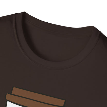 Coffee First Circuits Second Cartoon Unisex T-Shirt, Funny Coffee Tee, Gift for Engineers, Electrician T-shirt