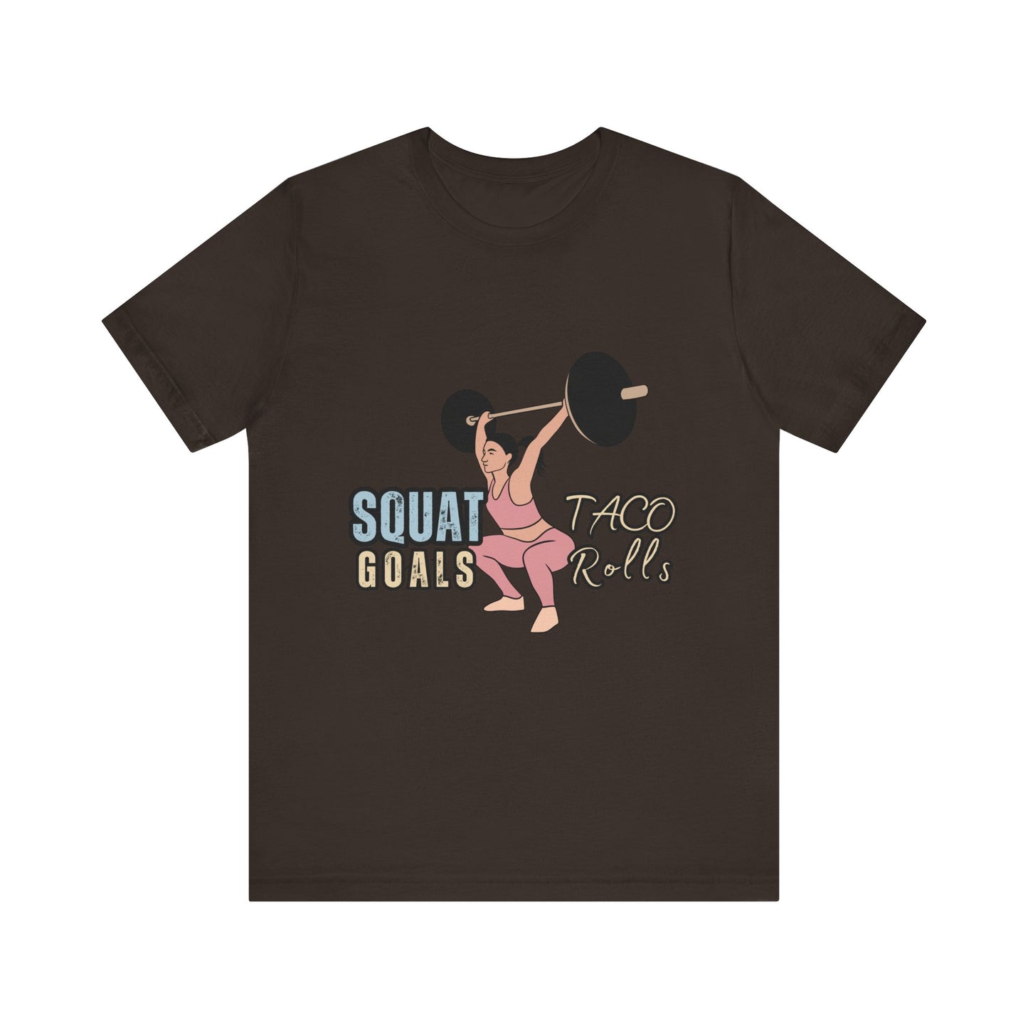 Squat Goals Unisex Jersey Tee, Funny Workout Shirt, Fitness Gift, Gym Apparel, Weightlifting Top, Motivational Tee
